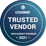 Crozdesk Trusted Vendor Award 2021