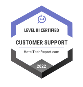 Certificate of Excellence 2021 from Hotel Tech Report