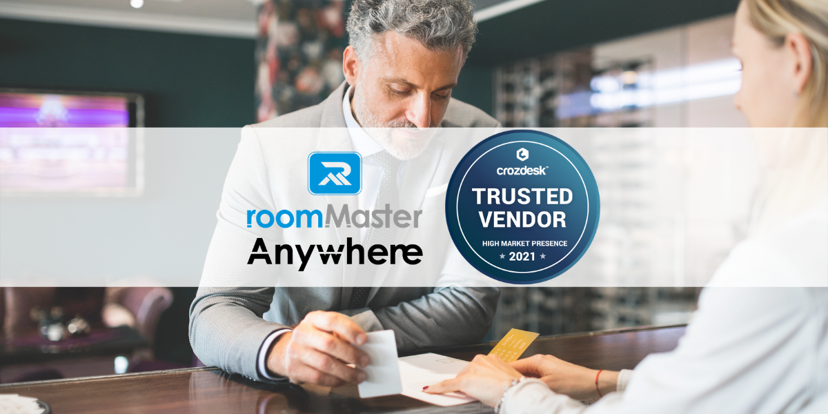 roomMaster Anywhere wins 'Trusted Vendor' Award from Crozdesk | hotel cloud pms