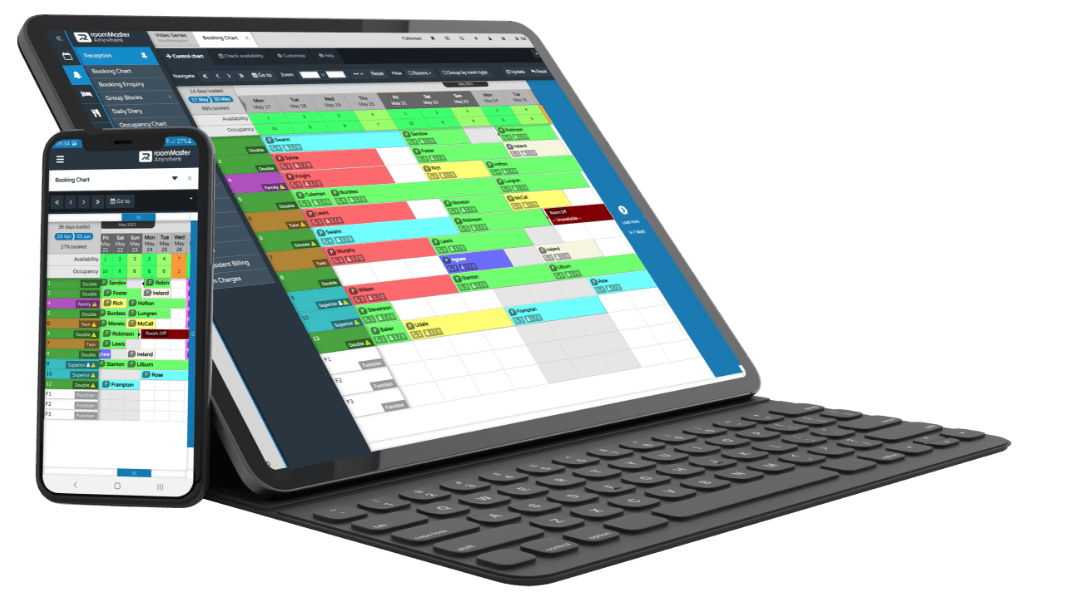 Hotel management system on Laptop & Mobile